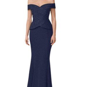*Alexander by Daymor 1062 Mother of the Bride / Groom Dress, Blue Navy, Size 8